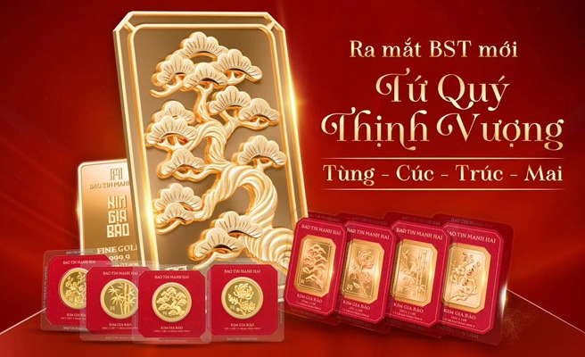 Các sản phẩm vàng 24K tại Bảo Tín Mạnh Hải