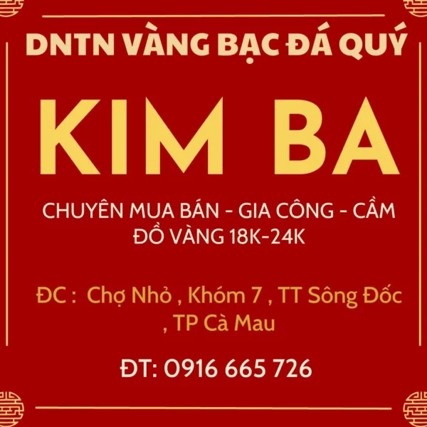 Cửa hàng vàng uy tín tại Cà Mau
